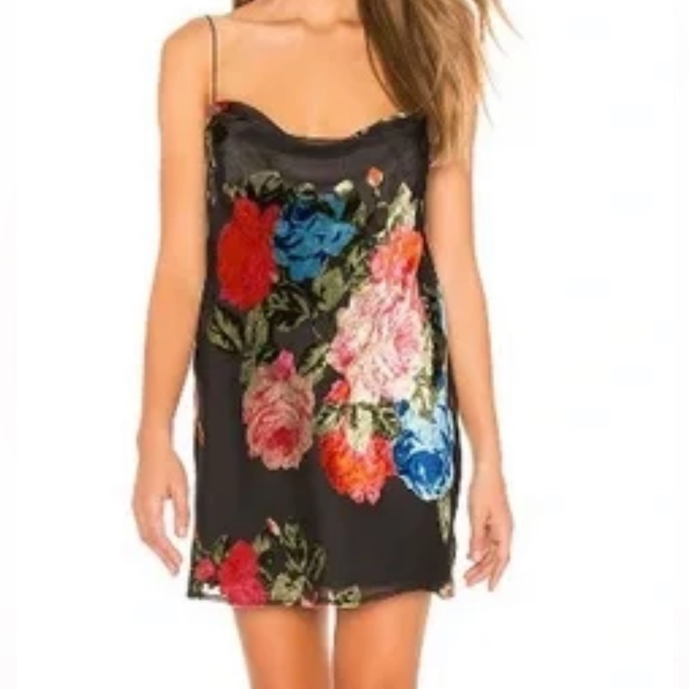 Show Me Your Mumu Black and Floral Dress